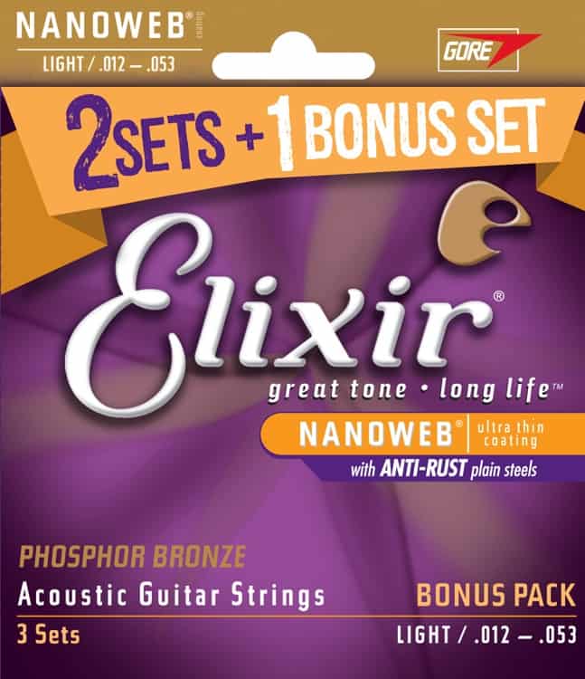 Elixir Strings 16545 Acoustic Phosphor Bronze