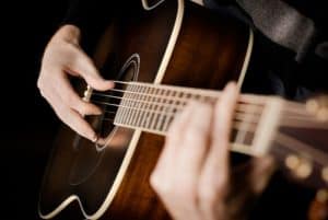 Finger picking styles on acoustic guitar