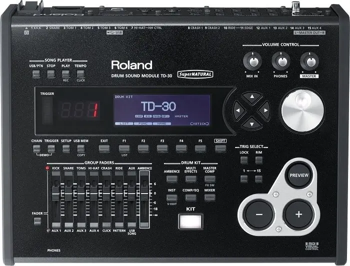 TD-30 module features a number of effects