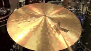 24 ride cymbal that is the largest size you can get.