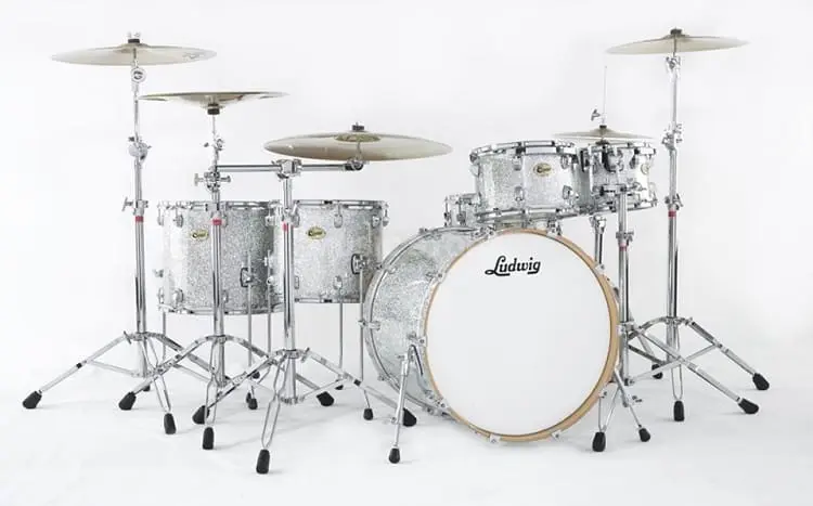 Ludwig Silver Sparkle Centennial drum set